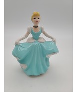 Cinderella Disney vintage figurine porcelain blue dress 5 1/2&quot; high china  - $29.00