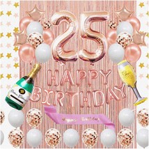 Rose Gold Jubilee Kit - Celebrate 25 Years with Happy Birthday Banner, S... - $54.44