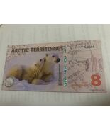 2011 ARCTIC TERRITORIES TEST NOTE - 8 Dollars Polymer Polar Bear Series ... - €3,63 EUR
