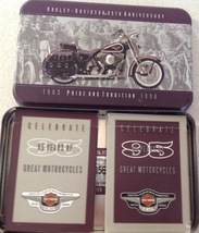 1998 Harley Davidson Motorcycles Limited Edition Playing Cards 2 Packs in Tin - £13.41 GBP