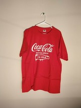 NEW Coca Cola Fruit of the Loom Red T-shirt Top Unisex Size Large - $377.29 MXN