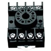 r95-114 11 pin octal socket with pressure clamp screw, panel/surface mount - $5.77