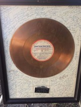 Armed Forces Radio 1953 Gold Presentation Record Signed By WW2 &amp; Korean War D Js - £534.72 GBP