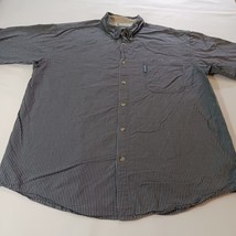Columbia AM7139 Men's Black & Gray Cotton Plaid Button Down Collar Shirt Sz 2XL image 8