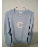 Womans Unbranded Varsity Light Blue Sweatshirt Leter C Sz L 9066ARE - $21.93 CAD