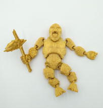 KING KONG Figure W/Axe Articulated Flexi GOLD 5&quot; 3D Printed Figure - £21.30 GBP