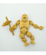 KING KONG Figure W/Axe Articulated Flexi GOLD 5" 3D Printed Figure - $27.08