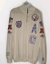 RARE Houston Oilers NFL Lot Emblem Patch &amp; Pins Sweatshirt Men&#39;s XL - $198.00