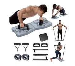 iTHEARU Push Up Board Fitness Foldable Pushup Multifunction Portable,gym - $27.84