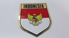 Indonesia Crest 4” x 5” Foil Sticker - $6.99