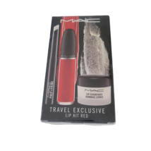 MAC Travel Exclusive LIP KIT RED- 3 Pc Set(Primer, Color, & Scrub) Sealed box - $17.56