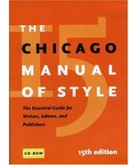 The Chicago Manual of Style, 15th Edition Staff of the University of Chi... - $26.45