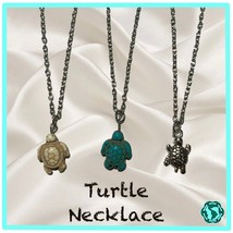 Turtle Charm Necklace - Donating Profits to Save Injured Sea Turtles  - £5.54 GBP