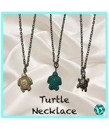 Turtle Charm Necklace - Donating Profits to Save Injured Sea Turtles  - £5.46 GBP