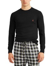 Polo Ralph Lauren Men's Waffle-Knit Thermal Pajama Shirt Black-Small - $29.99