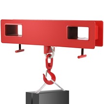 VEVOR Forklift Lifting Hook, 4400lbs Capacity Forklift Lifting Hoist, Red Forkl - £93.01 GBP