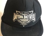 Vintage 1996 Daytona Bike Week Hat Cap Black Mesh Florida Snap Back pa1 - $14.84