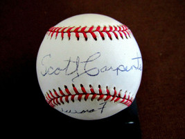 Scott Carpenter Aurora 7 Nasa Astronaut Signed Auto 1996 Ws Baseball Jsa Loa - £545.12 GBP