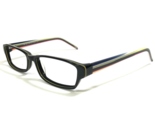 KLiiK Eyeglasses Frames 352 108 Black Yellow Pink Blue Striped Horn 51-1... - £55.29 GBP