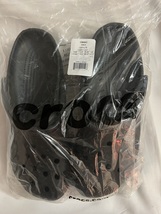 Crocs Classic Clog Unisex Black Slip On Clogs Sandals Shoes Size 12 - £27.48 GBP