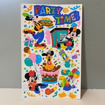 Vintage Sandylion Disney Mickey Mouse &amp; Friends Party Time Stickers - £8.60 GBP