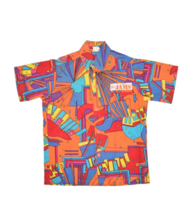 Vintage Jams World Shirt Mens S Abstract Art All Over Print Surf Skate Beach - £100.33 GBP