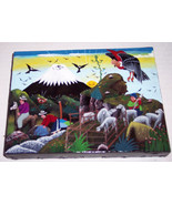 Signed INES TOAQUIZA Hand Made &amp; Painted Ecuadorian Tigua Art Painting E... - €260,40 EUR