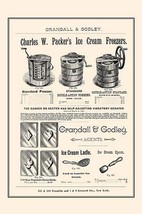 Charles W. Packer&#39;s Ice Cream Freezers - Art Print - £17.68 GBP+