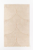 Area Rugs 5' x 8' Andie Hand Tufted Anthropologie Soft Wool / Viscose Carpet - £337.77 GBP