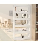 Book Cabinet/Room Divider White 80x30x166 cm Engineered Wood - £48.15 GBP