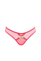 L&#39;AGENT BY AGENT PROVOCATEUR Womens Panties Sheer Elegant Pink Size S - $47.48