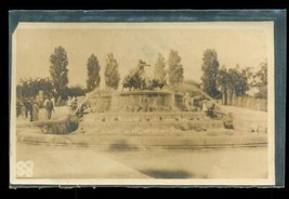 Vintage Photo Travel Souvenir 1900s Edinburgh Scotland Park Fountain Statue - £11.86 GBP