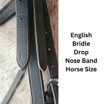 English Hunt Seat Bridle Drop Noseband USED image 6