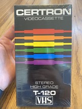 Certron Blank Video Cassette HQ T-120 - 6 Hours VHS - Sealed - $8.86