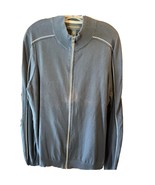 Banana Republic Men’s Large Blue 100% Cotton Full Zip tracksuit top sweater - $29.70