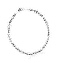 Women&#39;s Silvertone Bead Collar Strand Necklace, - £38.59 GBP