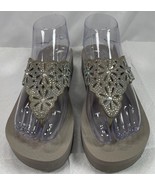 Skechers Sandals Womens 9 Yoga Foam Casual Slip On Wedge Thong Flip Flop... - $497.36 MXN
