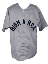 Bismarck Churchills Retro Baseball Jersey 1935 Button Down Grey Any Size image 4