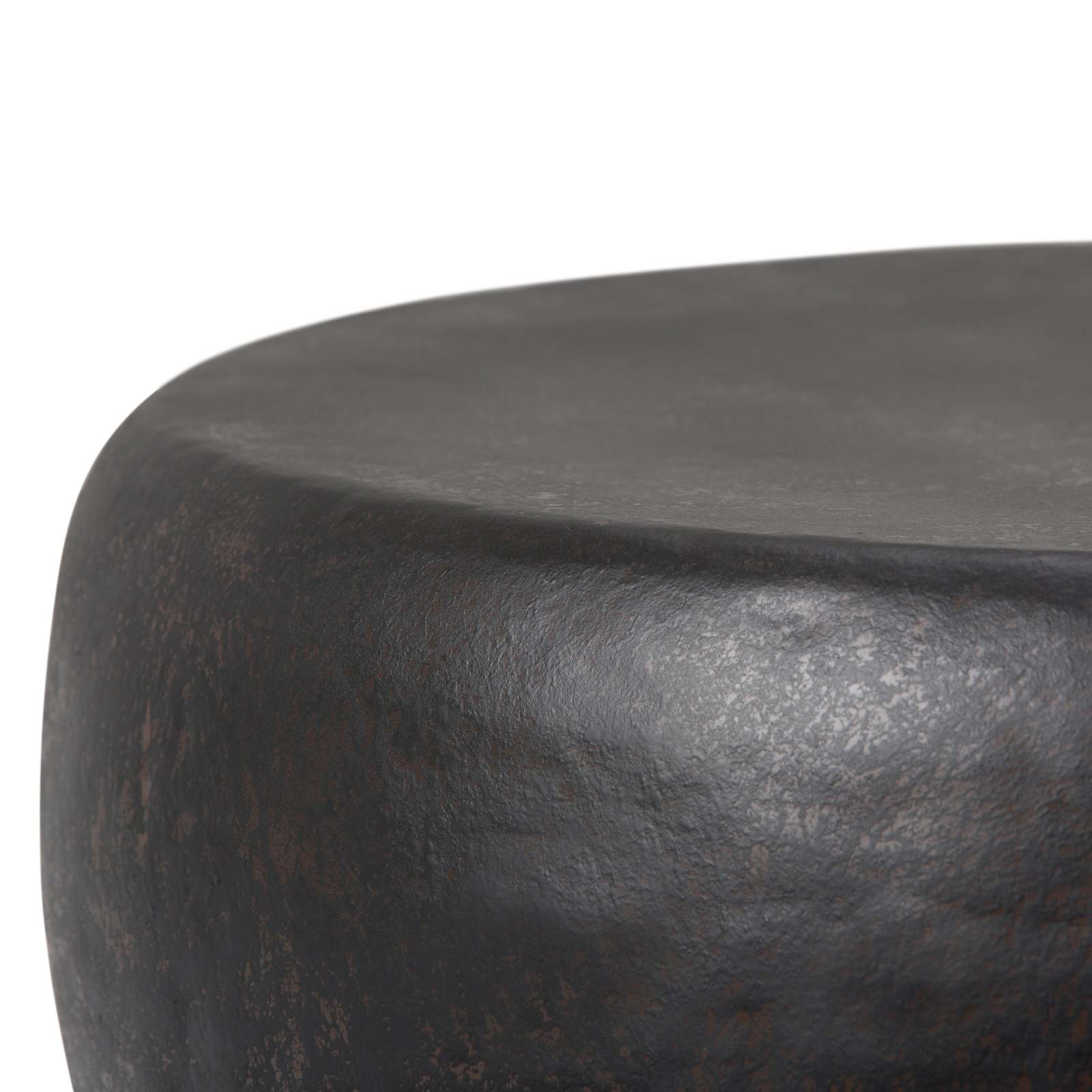 Garvy Rustic Bronze Metal Side Table | Industrial Accent Furniture Item image 3