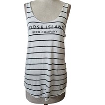 White Striped Goose Island Tank Top Size Large - $24.75