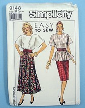 Simplicity 9148 Easy To Sew 1 or 2 Pc Dress and Cummerbund Womens or Pet... - £3.07 GBP