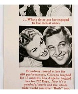 1947 Dear Ruth Joan Caulfield Movie Advertisement William Holden Film DW... - $14.99