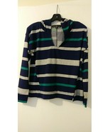 Derek Heart Juniors Multicolor striped long sleeve V neck Hoodie M 098 - $161.83 MXN