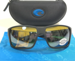 Costa Sunglasses Reefton PRO 908006 Matte Black Sunrise Silver Yellow 58... - $149.38