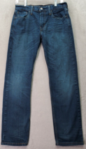 Levi&#39;s 502 Jeans Mens Size 30 Blue Denim Cotton 5-Pockets Design Straight Logo - £15.56 GBP