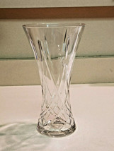 Dazzling Vintage Cut Glass 10&quot; Tall Heavy Weight Crystal Vase - £11.57 GBP