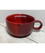 Starbucks Split Tone Red Ceramic Mug  16oz New - £23.32 GBP
