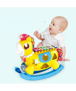 12-18 Months Baby Early Learning Musical Toys, Hobbyhorse with Shape Sorter - $66.85 CAD