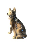 German Shepherd Figurine Ceramic Hallmark on Bottom Vintage 4&quot; - $31.63