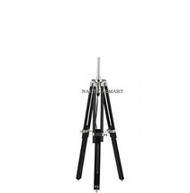 Black Wooden Tripod Table Lamp Base Only By Nauticalmart - £109.99 GBP